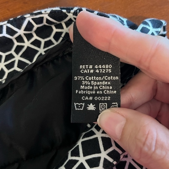 JESSICA Dream Fit Black & White Bermuda Shorts 12 - Picture 5 of 6
